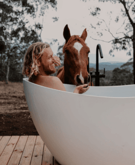 Scenic off-grid tiny houses in Queensland's countryside