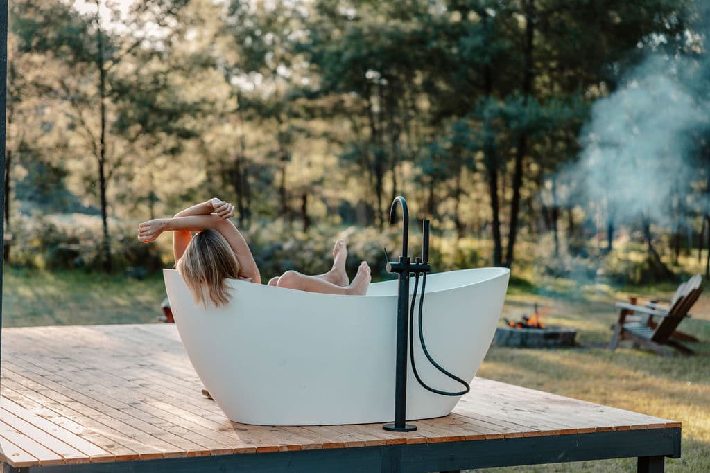 Tiny Elizabeth nestled under deciduous trees in the Hunter Valley, NSW