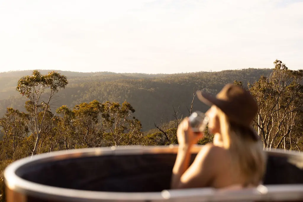 Tiny Billy - hot tub view